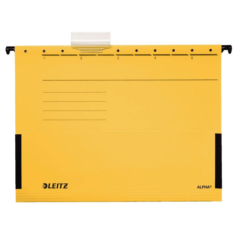 LEITZ Hängetasche ALPHA 1986 gelb - 5 Stück