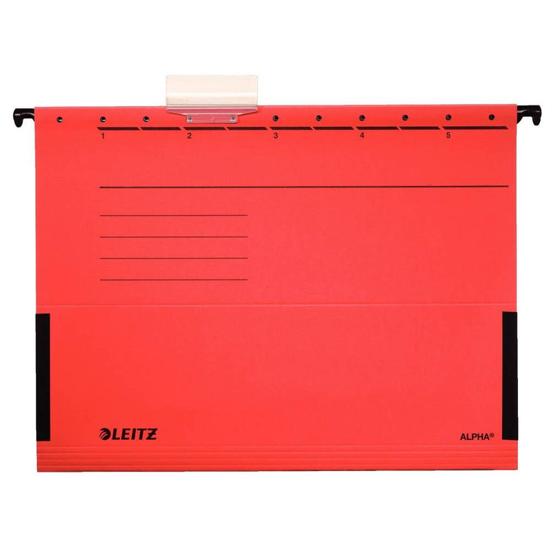 LEITZ Hängetasche ALPHA 1986 rot - 5 Stück