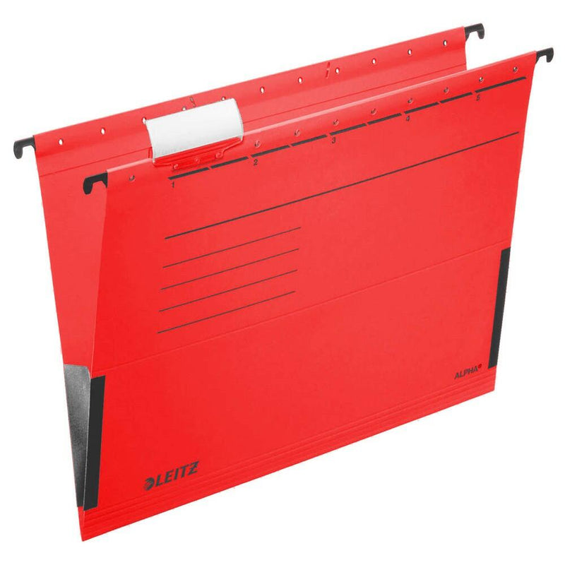 LEITZ Hängetasche ALPHA 1986 rot - 5 Stück