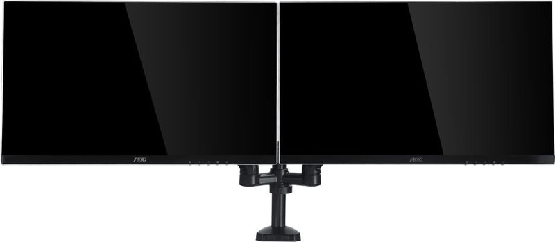 AOC AD110D0 Dual-Monitortischhalterung Gasfeder neigbar/schwenkbar/Pivot 33-80cm (13-31,5') je 2-9KG, VESA 75x75/100x100