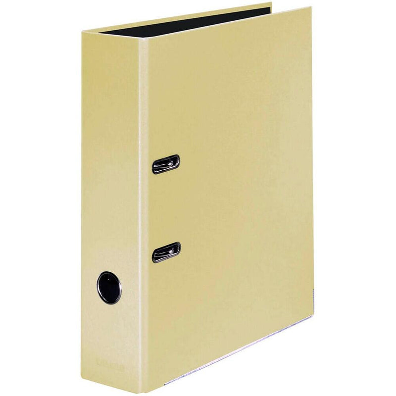 FALKEN Pastell Color Ordner Karton 8,0 cm DIN A4 - Vanille Gelb