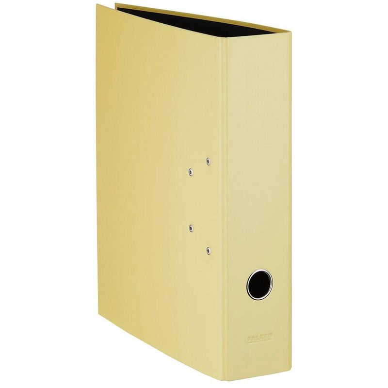 FALKEN Pastell Color Ordner Karton 8,0 cm DIN A4 - Vanille Gelb