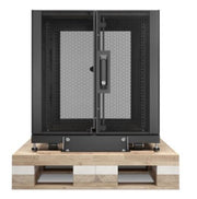 APC NetShelter SX, 12 HE Server Rack-Gehäuse, 600 mm x 900mm, mit schwarzen Seitenteilen und stoßdämpfendem Shock Packag