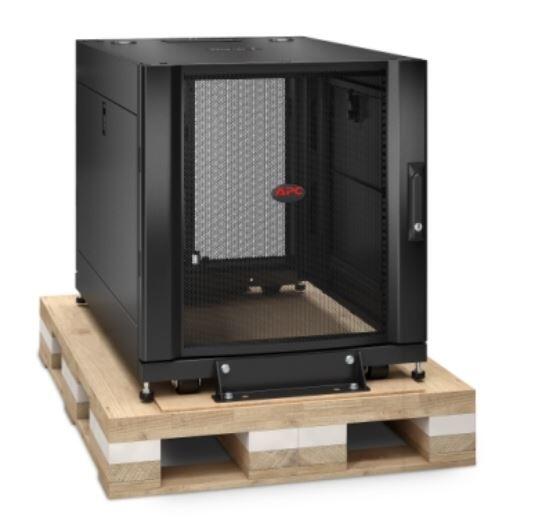 APC NetShelter SX, 12 HE Server Rack-Gehäuse, 600 mm x 900mm, mit schwarzen Seitenteilen und stoßdämpfendem Shock Packag