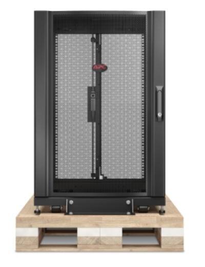 APC NetShelter SX, 18 HE Server Rack-Gehäuse, 600 mm x 900mm, mit schwarzen Seitenteilen und stoßdämpfendem Shock Packag