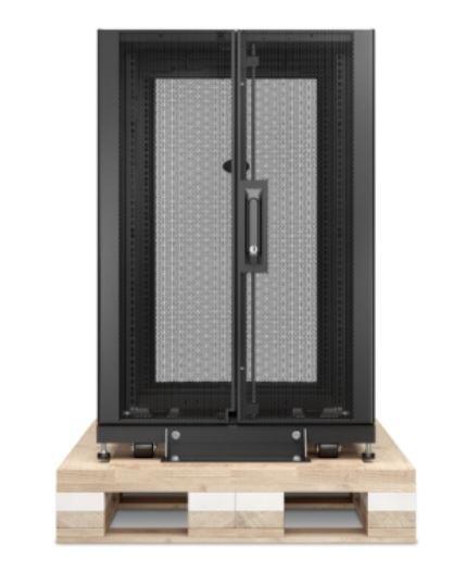 APC NetShelter SX, 18 HE Server Rack-Gehäuse, 600 mm x 900mm, mit schwarzen Seitenteilen und stoßdämpfendem Shock Packag