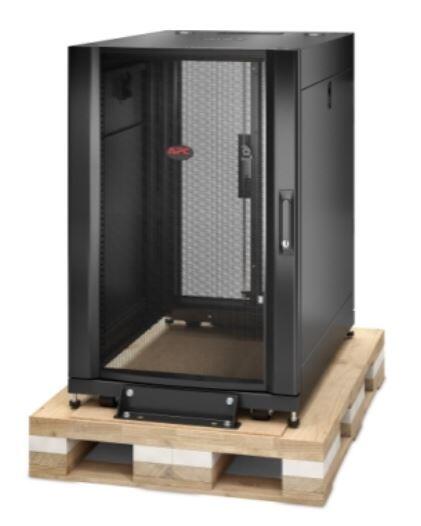 APC NetShelter SX, 18 HE Server Rack-Gehäuse, 600 mm x 900mm, mit schwarzen Seitenteilen und stoßdämpfendem Shock Packag
