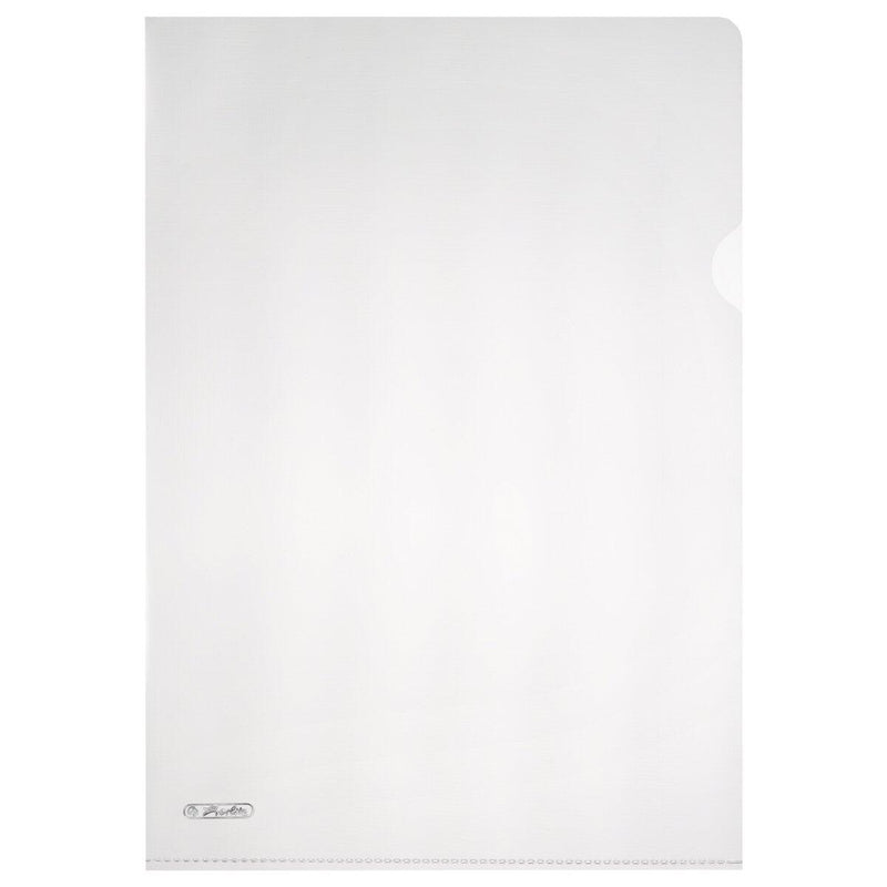 herlitz Aktenhülle DIN A4 transparent genarbt 0,19 mm - 10 Stück