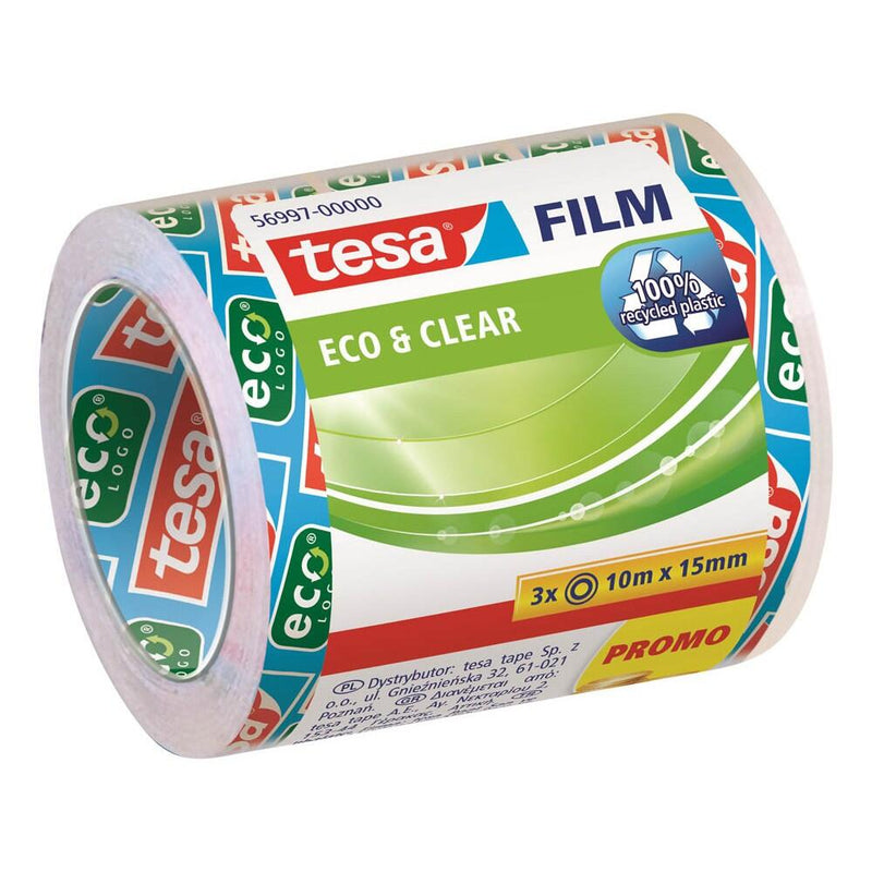 tesa ECO & CLEAR Klebefilm 15 mm x 10 m transparent