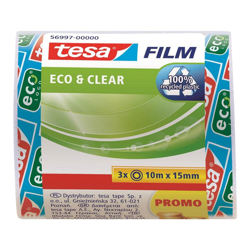 tesa ECO & CLEAR Klebefilm 15 mm x 10 m transparent