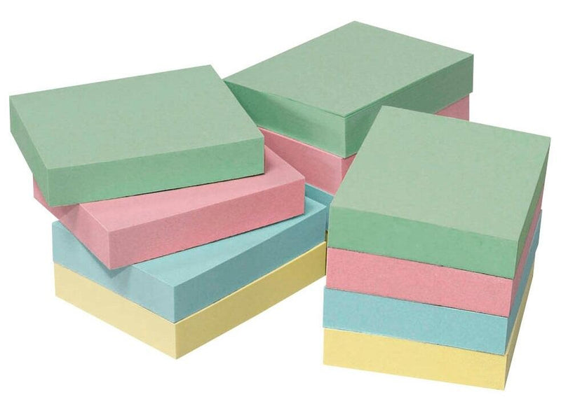 inFO Recycling Haftnotizen Standard farbsortiert - 12 x 100 Blatt