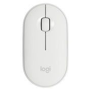 Logitech M350 Pebble Maus (kabellos, weiß)