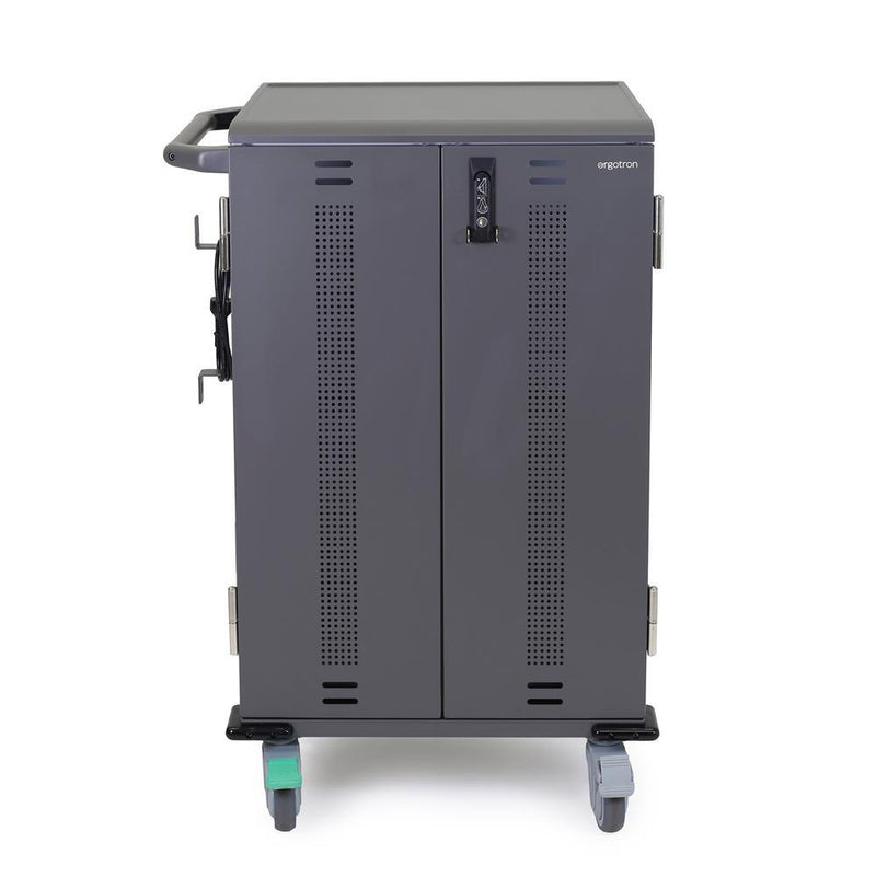 Ergotron YES36 Ladewagen für bis zu 24 Laptops/36 Tablets/Chromebooks mit patentierter PowerShuttle Technologie