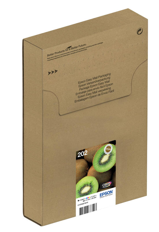 Epson Original Easy Mail Packing 202 Kiwi Druckerpatronen 5er Multipack BK/PB/C/M/Y (C13T02E74510)