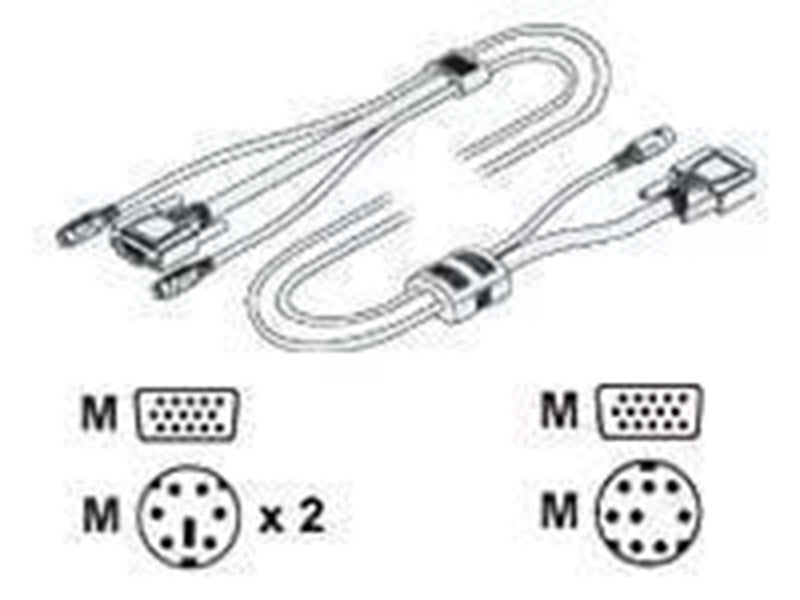 Adder Sun Konverter Kabel - Kabel für Tastatur / Video / Mouse (KVM)
