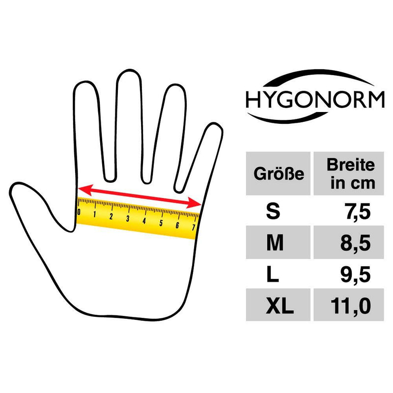 HYGONORM unisex Einmalhandschuhe IDEAL LIGHT weiß Größe L - 100 Stück