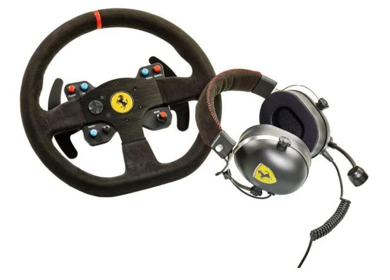 Thrustmaster RaceKit Ferrari 599XX Evo Edition with Alcantara - Alcantara Ferrari Lenkrad & Alcantara Ferrari Headset