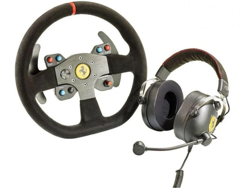 Thrustmaster RaceKit Ferrari 599XX Evo Edition with Alcantara - Alcantara Ferrari Lenkrad & Alcantara Ferrari Headset