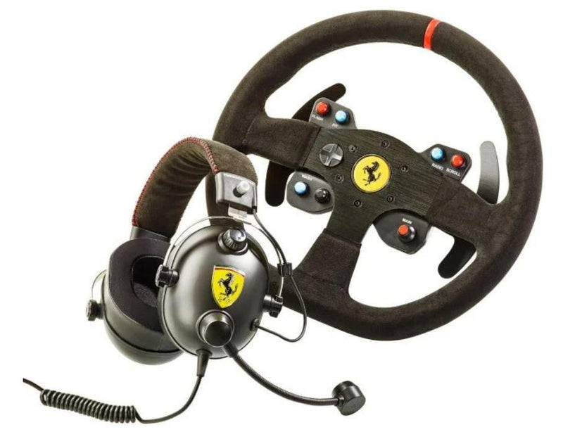 Thrustmaster RaceKit Ferrari 599XX Evo Edition with Alcantara - Alcantara Ferrari Lenkrad & Alcantara Ferrari Headset