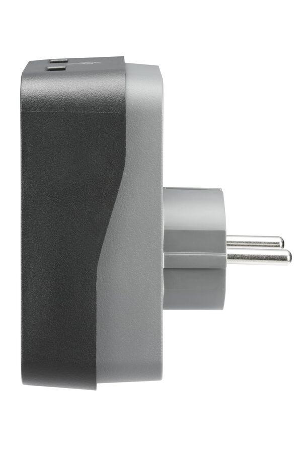 APC PME1WU2B-GR Essential SurgeArrest Black 1 Ausgang, 230V, 2 USB-Ports