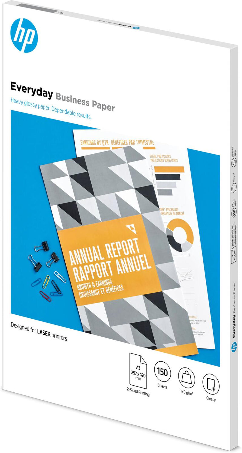 HP Everyday - Business Laser-Papier Glänzend - A3 (297 x 420 mm) - 120 g/mÃÂ² - 150