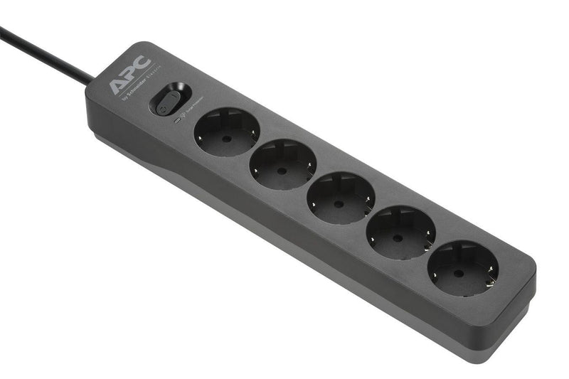 APC PME5B-GR 3er Pack Essential SurgeArrest Black 5 Ausgänge, 230 V