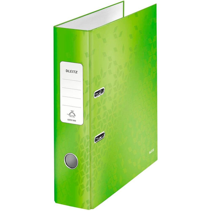 LEITZ WOW Ordner DIN A4 Karton 8,0 cm - grün