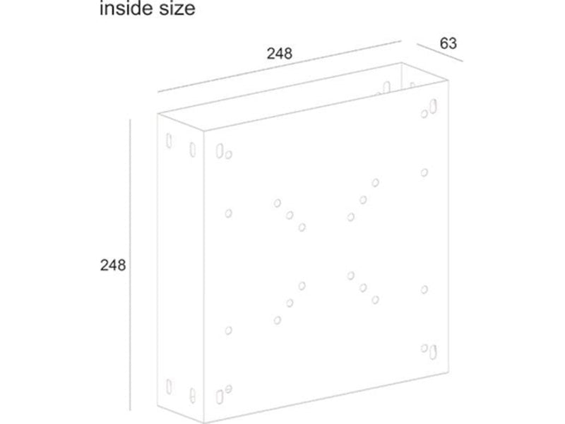 Multibrackets M PC Media Box/Digital Signage Box I 100 x 100 mm