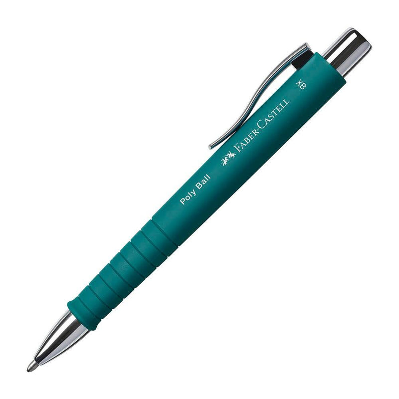 FABER-CASTELL Kugelschreiber POLY BALL Colous XB grün Schreibfarbe - blau