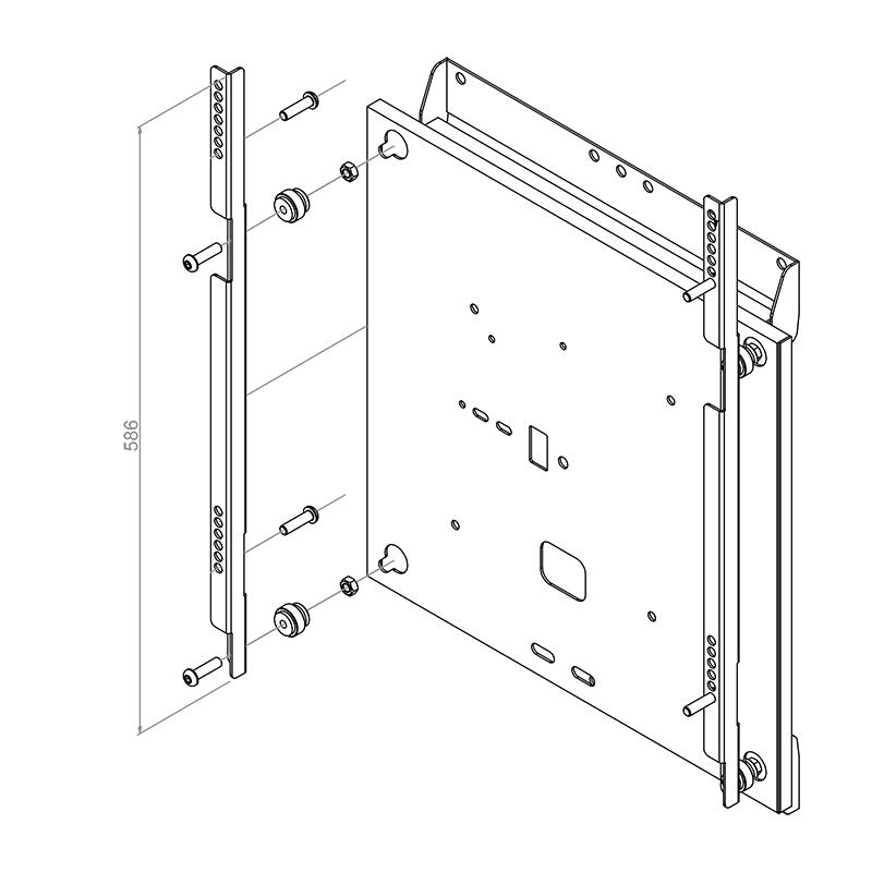 HAGOR - Montagekomponente für Samsung WM65R & WM65B