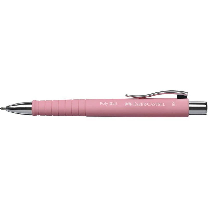 FABER-CASTELL Kugelschreiber POLY BALL Colous XB rose - Schreibfarbe blau