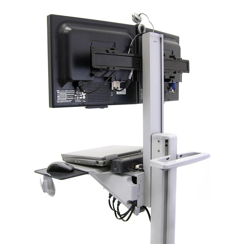 Ergotron Neo-Flex Dual WideView WorkSpace Computerwagen für zwei Monitore bis 55,88 cm 22 Zoll grau