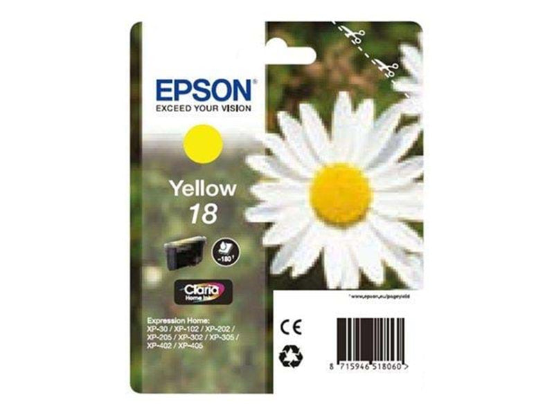Epson 18 Ink Cartridge - Yellow - Tintenpatrone Gelb