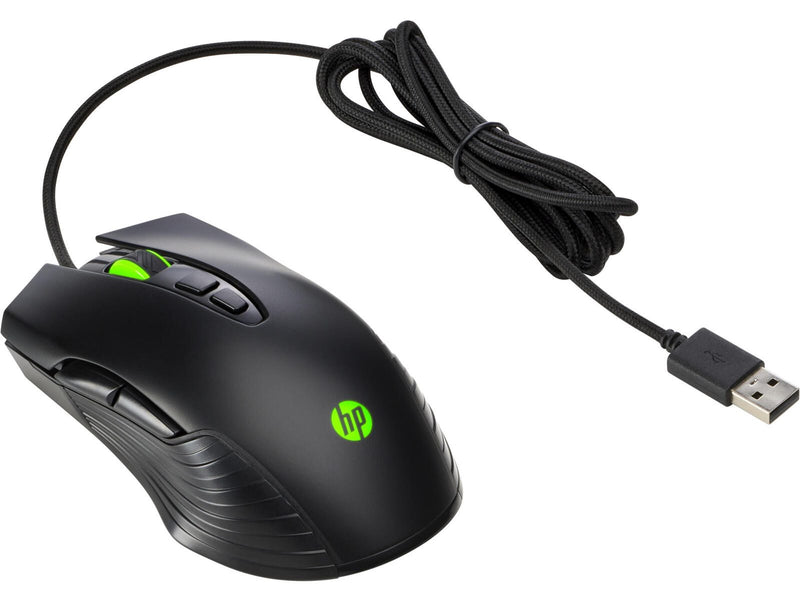 HP X220 kabelgebundene Gaming-Maus mit Beleuchtung schwarz