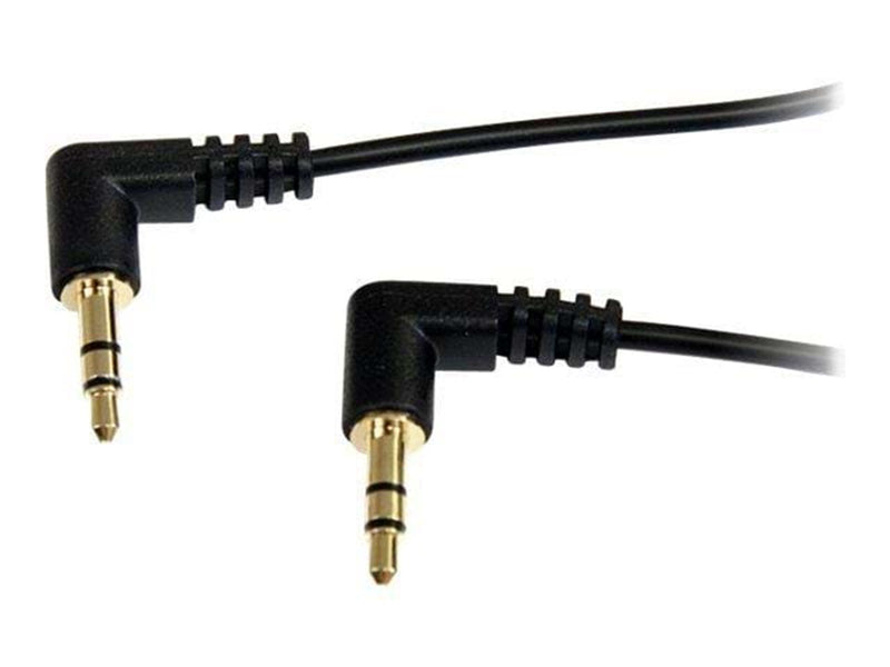 StarTech.com Slim 3.5mm Right Angle Stereo Audio Kabel - Audiokabel - digitalt Audio
