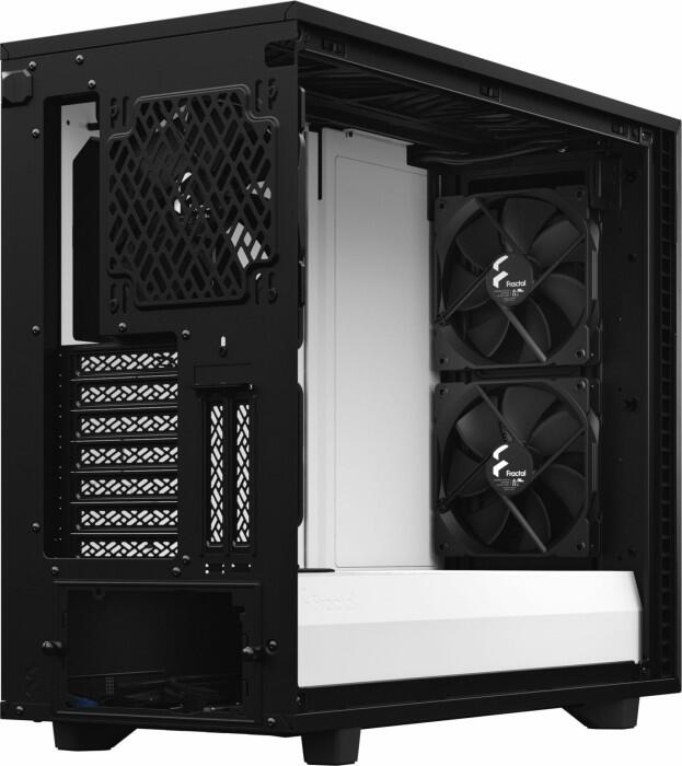 Fractal Design Define 7 - schwarz/weiß, Clear Tempered Glass