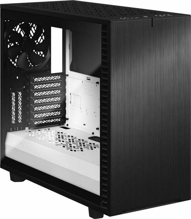 Fractal Design Define 7 - schwarz/weiß, Clear Tempered Glass