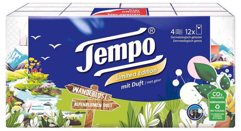Tempo Taschentücher Limited Edition - 12 x 9 Tücher