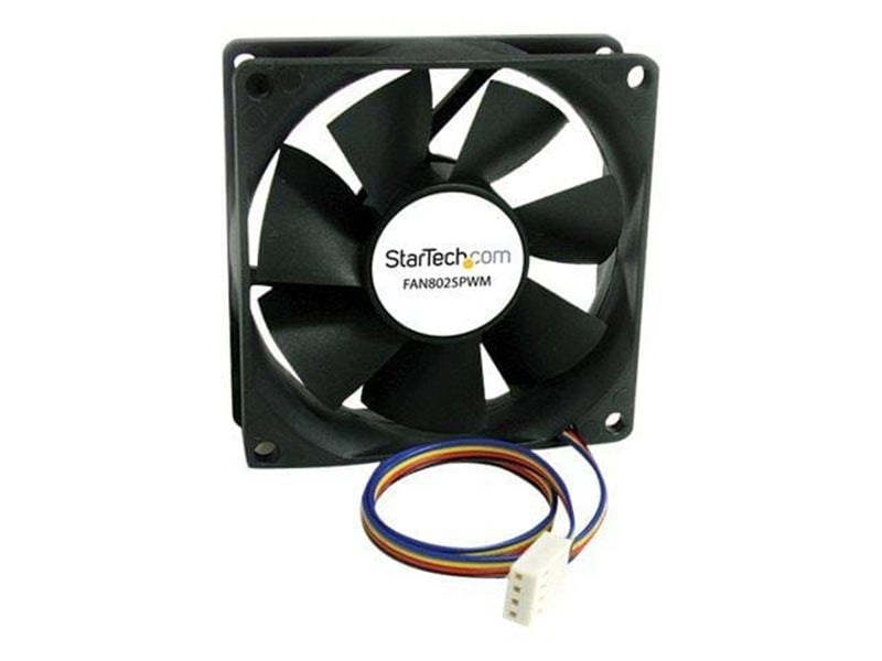 StarTech.com Case Fan 80mm - FAN8025PWM - Gehäuselüfter - 80mm - Schwarz