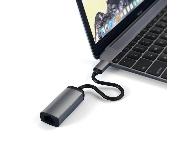 Satechi USB Type C Gigabit Ethernet Adapter Space Grey
