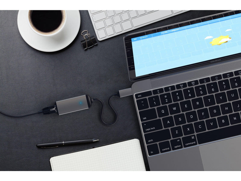 Satechi USB Type C Gigabit Ethernet Adapter Space Grey