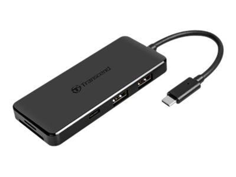 Transcend 6-in-1 USB Type-C Hub HUB5C USB-Hubs - Schwarz