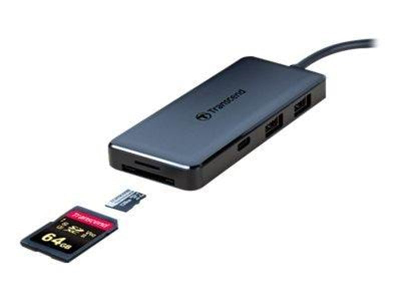 Transcend 6-in-1 USB Type-C Hub HUB5C USB-Hubs - Schwarz