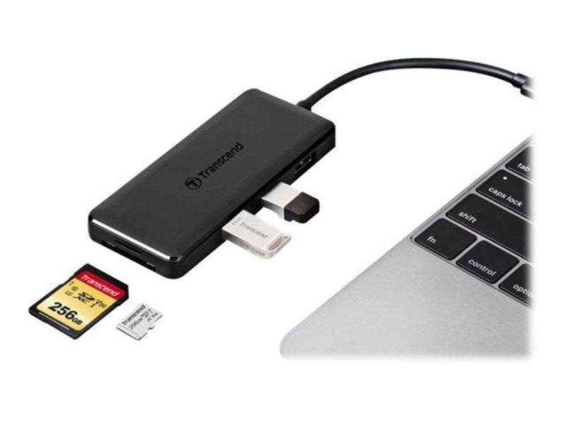 Transcend 6-in-1 USB Type-C Hub HUB5C USB-Hubs - Schwarz