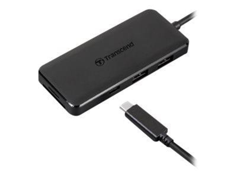 Transcend 6-in-1 USB Type-C Hub HUB5C USB-Hubs - Schwarz