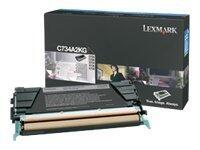 Lexmark Original Toner Standard Variante - C/X734 schwarz 8000 Seiten (C734A2KG)