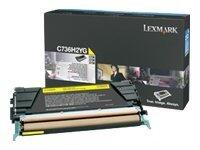 Lexmark Original Toner Standard Variante - C/X736 gelb 10000 Seiten (C736H2YG)