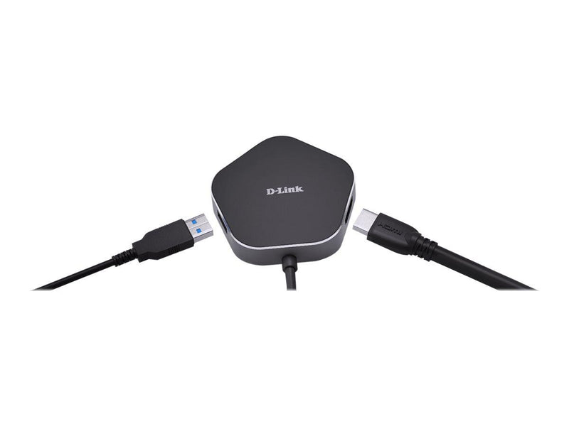 D-Link 4-In-1 USB-C Hub mit HDMI/USB-C Thunderbolt 3 Dockingstation