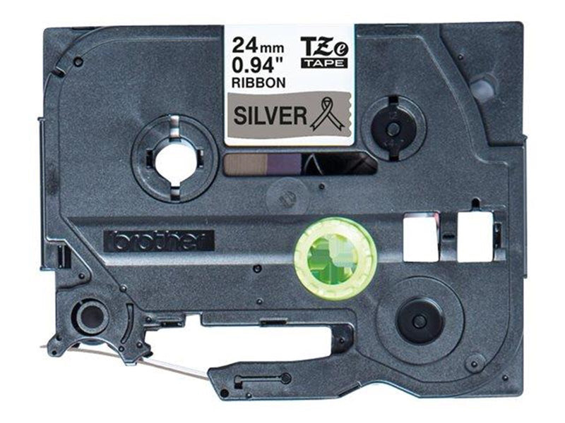 Brother TZER951 / TZE R951 Ribbon Tape Cassette – Black on Silver 24mm wide
