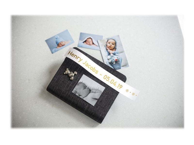 Brother TZe R254 - Glossy - gold on white Roll (2.4 cm x 4 m)